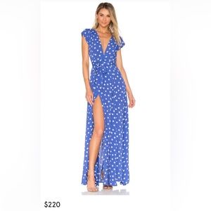 Tularosa Blue Sid Wrap Dress Size XS